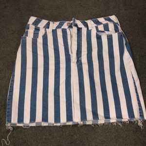 Striped Hollister skirt